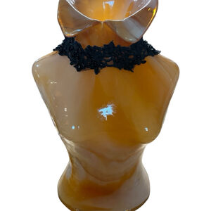 Black Lace Choker Necklace One Size